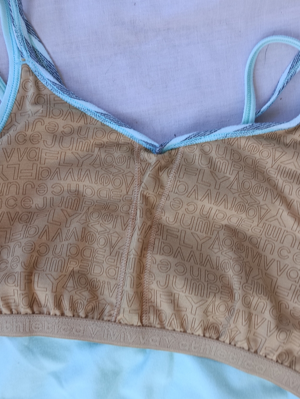ivivva Athletica Girls Size 12 Mint Athletic Tank with Built-In Shelf Bra - Picture 4 of 9